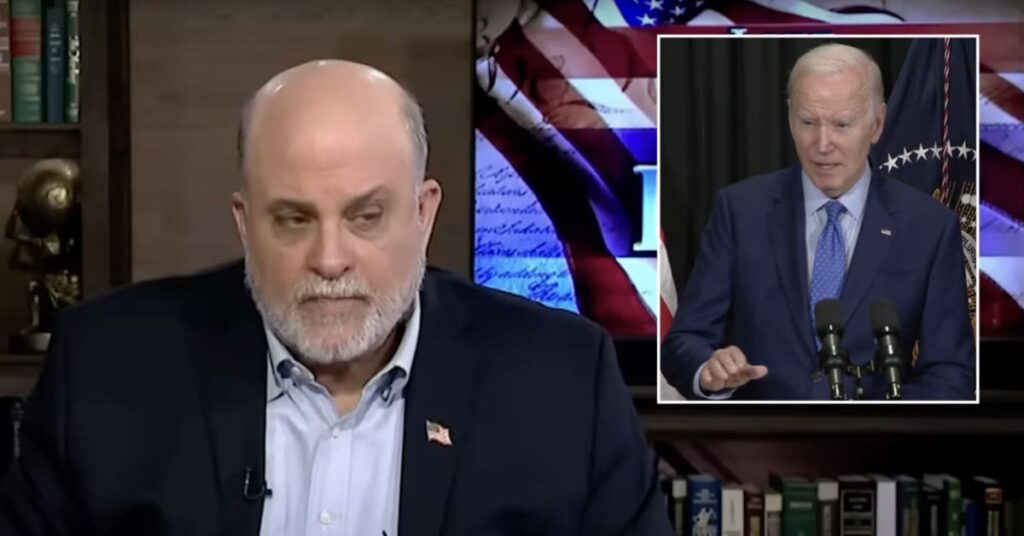 Mark Levin speaking about Joe Biden